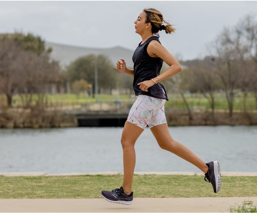 Women's Saucony Ride 14 Running Shoes Grey / Black | Singapore 188YXFU